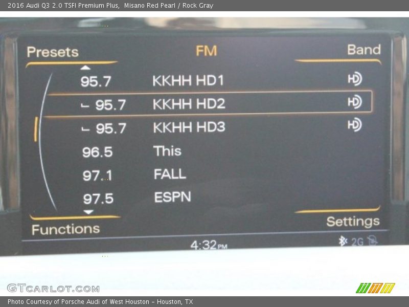 Misano Red Pearl / Rock Gray 2016 Audi Q3 2.0 TSFI Premium Plus