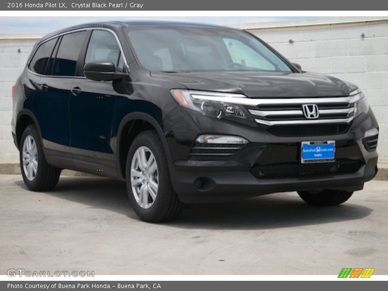 Crystal Black Pearl / Gray 2016 Honda Pilot LX