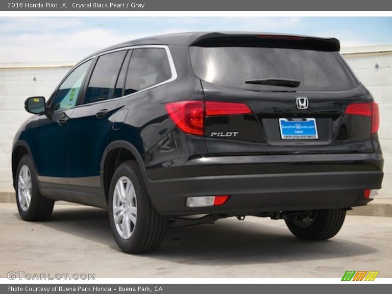 Crystal Black Pearl / Gray 2016 Honda Pilot LX