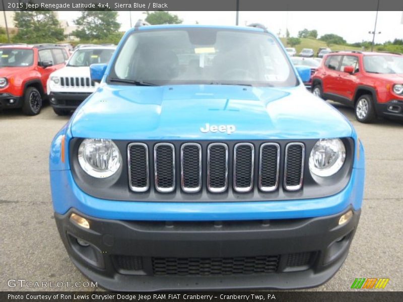 Sierra Blue / Black 2015 Jeep Renegade Latitude 4x4