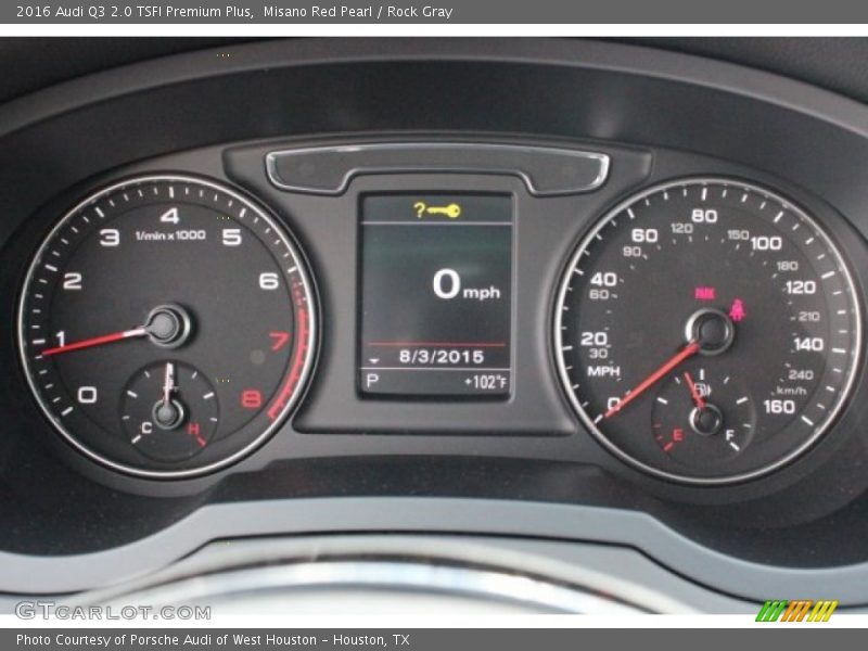 Misano Red Pearl / Rock Gray 2016 Audi Q3 2.0 TSFI Premium Plus