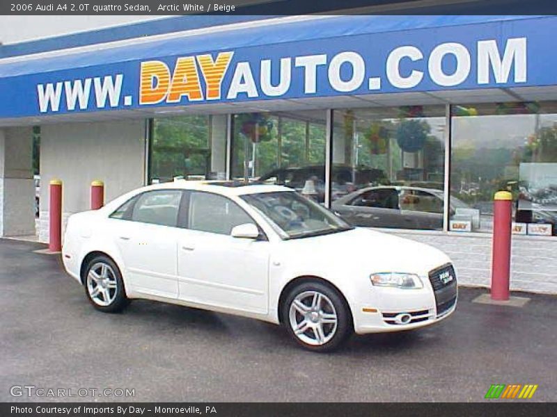 Arctic White / Beige 2006 Audi A4 2.0T quattro Sedan