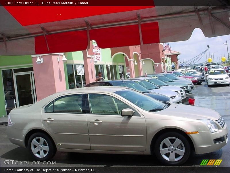 Dune Pearl Metallic / Camel 2007 Ford Fusion SE