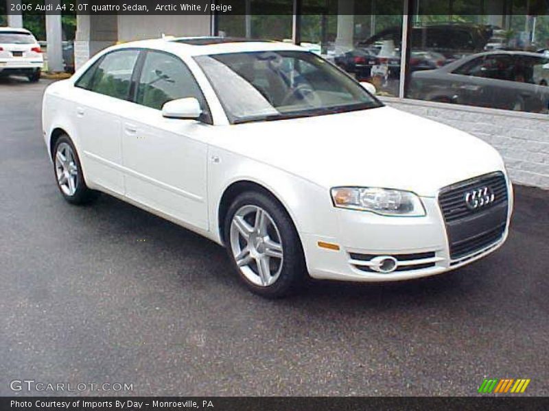 Arctic White / Beige 2006 Audi A4 2.0T quattro Sedan