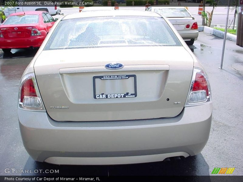 Dune Pearl Metallic / Camel 2007 Ford Fusion SE