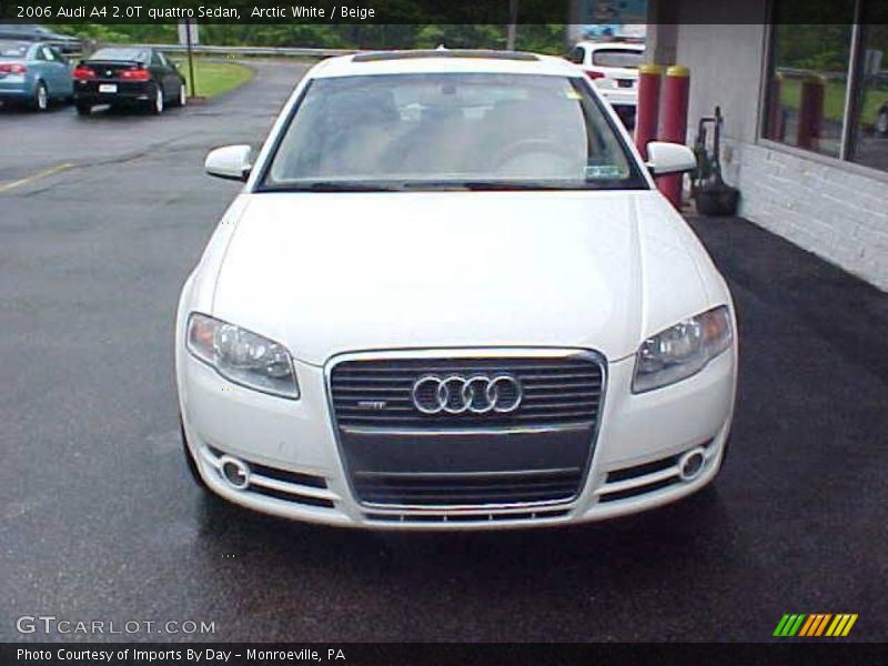Arctic White / Beige 2006 Audi A4 2.0T quattro Sedan