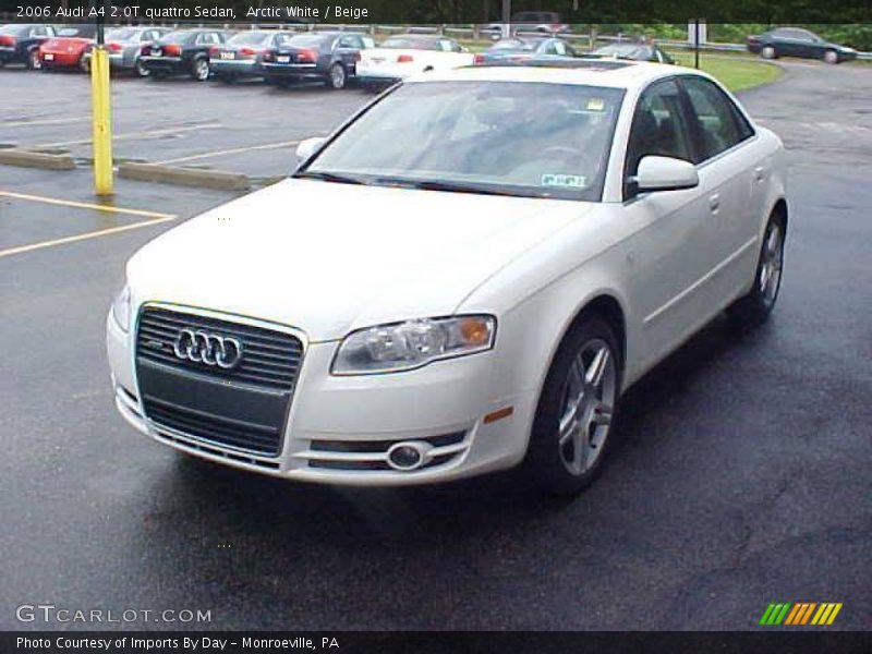 Arctic White / Beige 2006 Audi A4 2.0T quattro Sedan