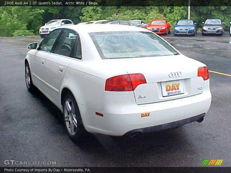 Arctic White / Beige 2006 Audi A4 2.0T quattro Sedan