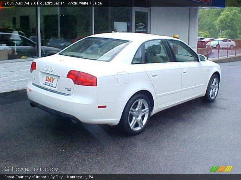 Arctic White / Beige 2006 Audi A4 2.0T quattro Sedan