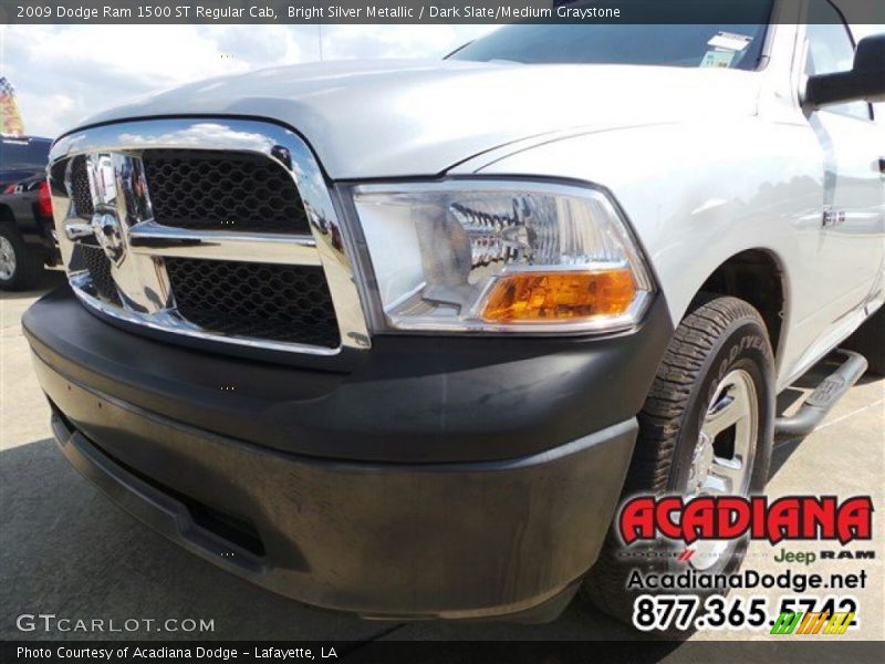 Bright Silver Metallic / Dark Slate/Medium Graystone 2009 Dodge Ram 1500 ST Regular Cab