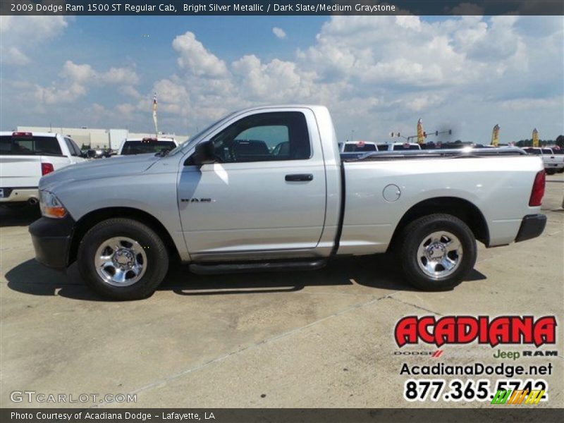 Bright Silver Metallic / Dark Slate/Medium Graystone 2009 Dodge Ram 1500 ST Regular Cab