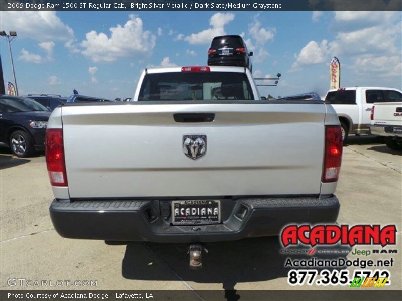 Bright Silver Metallic / Dark Slate/Medium Graystone 2009 Dodge Ram 1500 ST Regular Cab