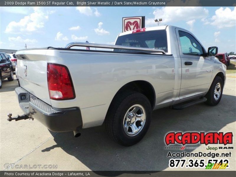 Bright Silver Metallic / Dark Slate/Medium Graystone 2009 Dodge Ram 1500 ST Regular Cab