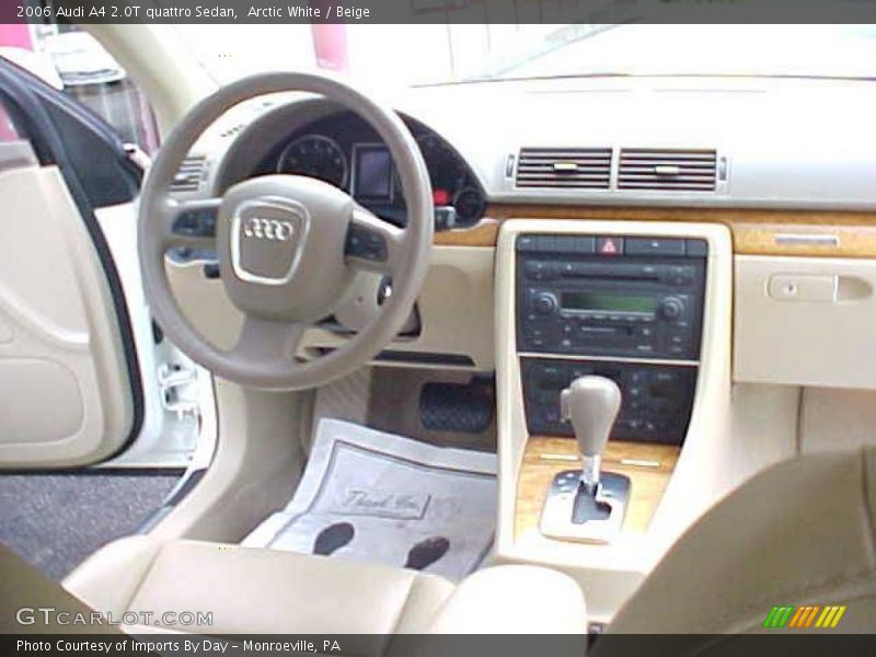Arctic White / Beige 2006 Audi A4 2.0T quattro Sedan