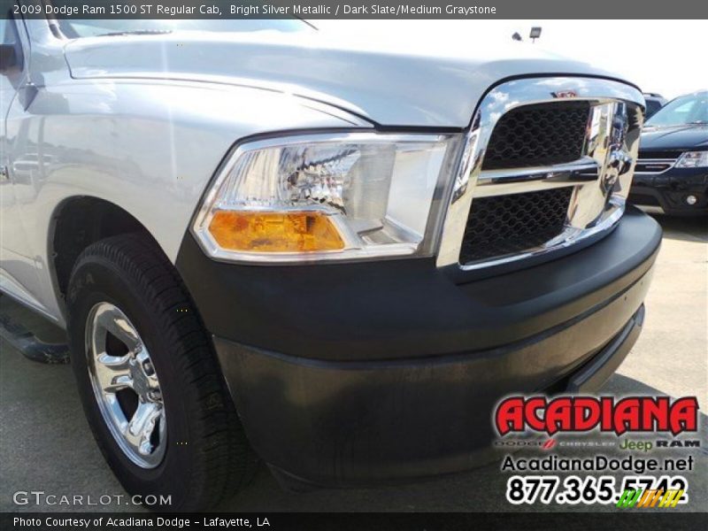 Bright Silver Metallic / Dark Slate/Medium Graystone 2009 Dodge Ram 1500 ST Regular Cab