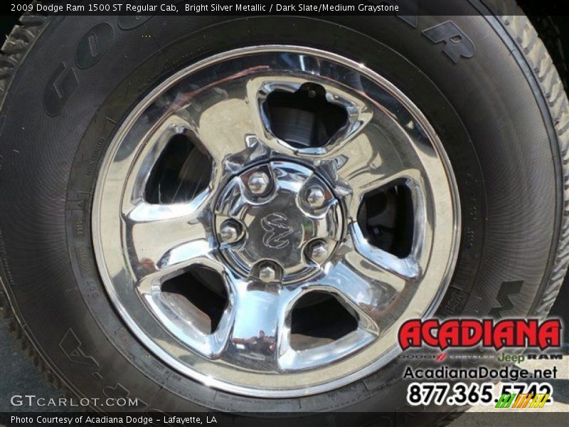 Bright Silver Metallic / Dark Slate/Medium Graystone 2009 Dodge Ram 1500 ST Regular Cab