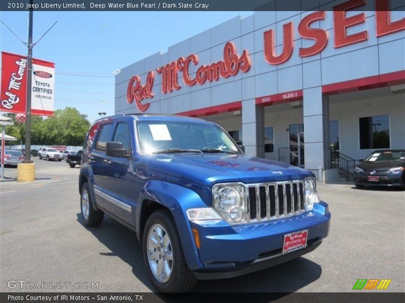 Deep Water Blue Pearl / Dark Slate Gray 2010 Jeep Liberty Limited