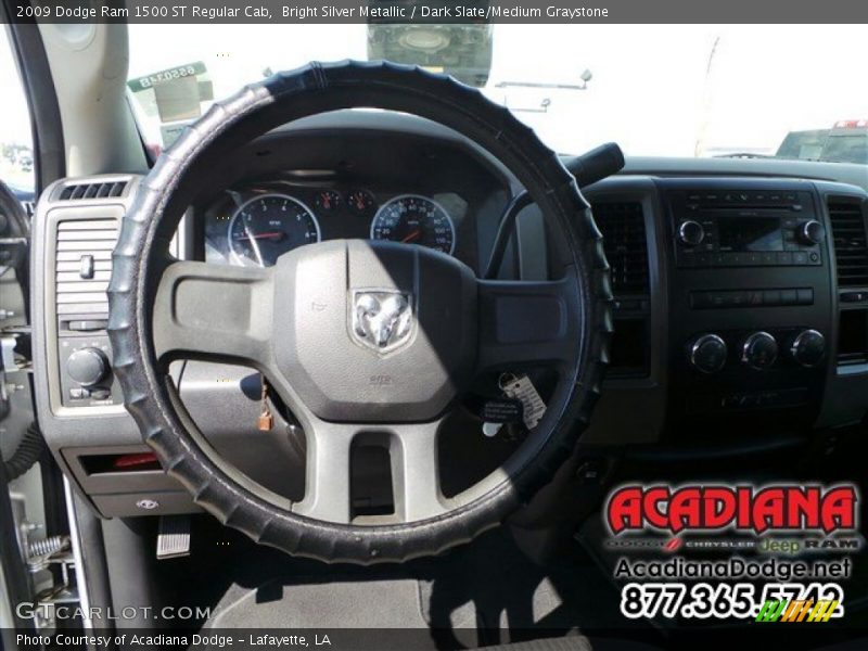 Bright Silver Metallic / Dark Slate/Medium Graystone 2009 Dodge Ram 1500 ST Regular Cab