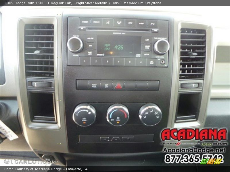 Bright Silver Metallic / Dark Slate/Medium Graystone 2009 Dodge Ram 1500 ST Regular Cab
