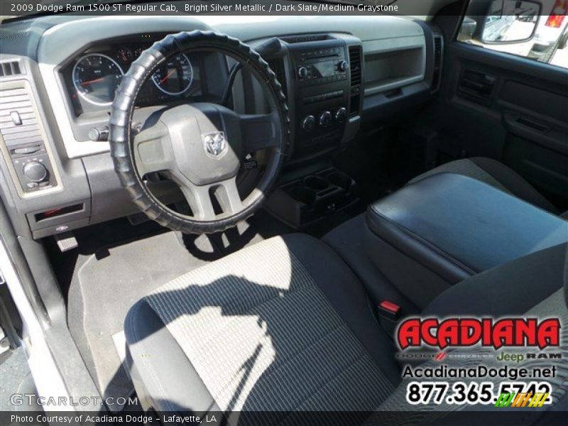 Bright Silver Metallic / Dark Slate/Medium Graystone 2009 Dodge Ram 1500 ST Regular Cab