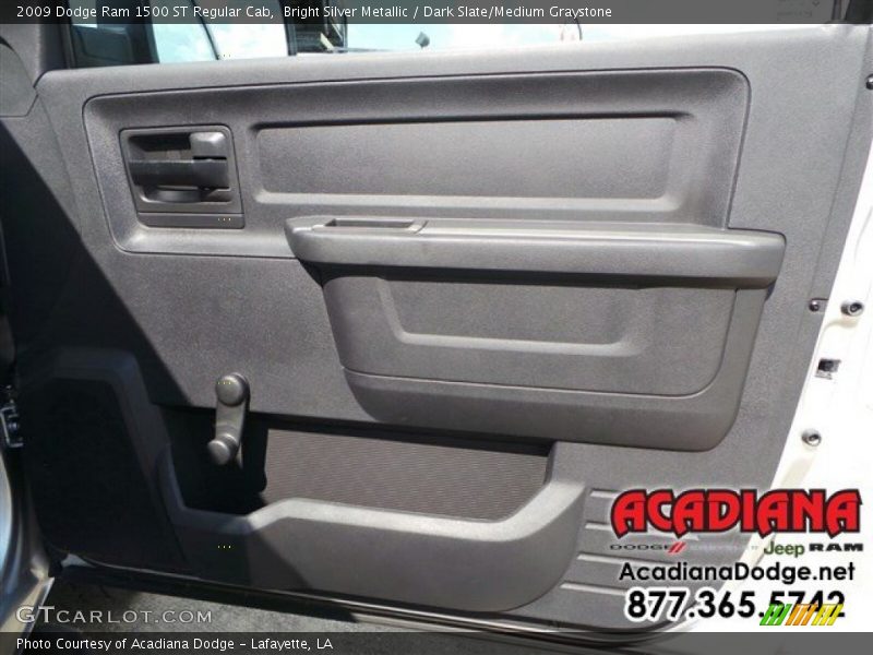 Bright Silver Metallic / Dark Slate/Medium Graystone 2009 Dodge Ram 1500 ST Regular Cab