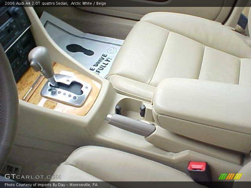 Arctic White / Beige 2006 Audi A4 2.0T quattro Sedan