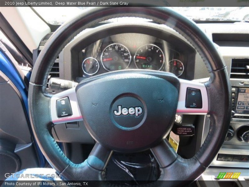 Deep Water Blue Pearl / Dark Slate Gray 2010 Jeep Liberty Limited