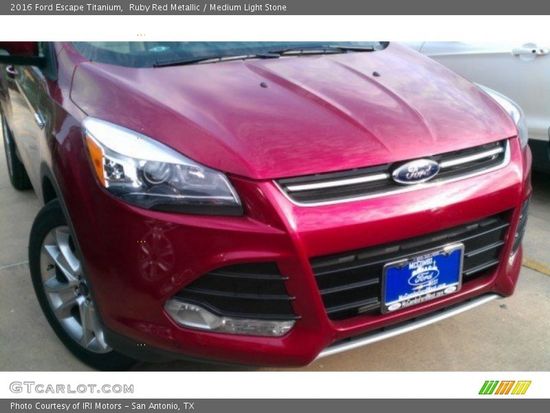 Ruby Red Metallic / Medium Light Stone 2016 Ford Escape Titanium
