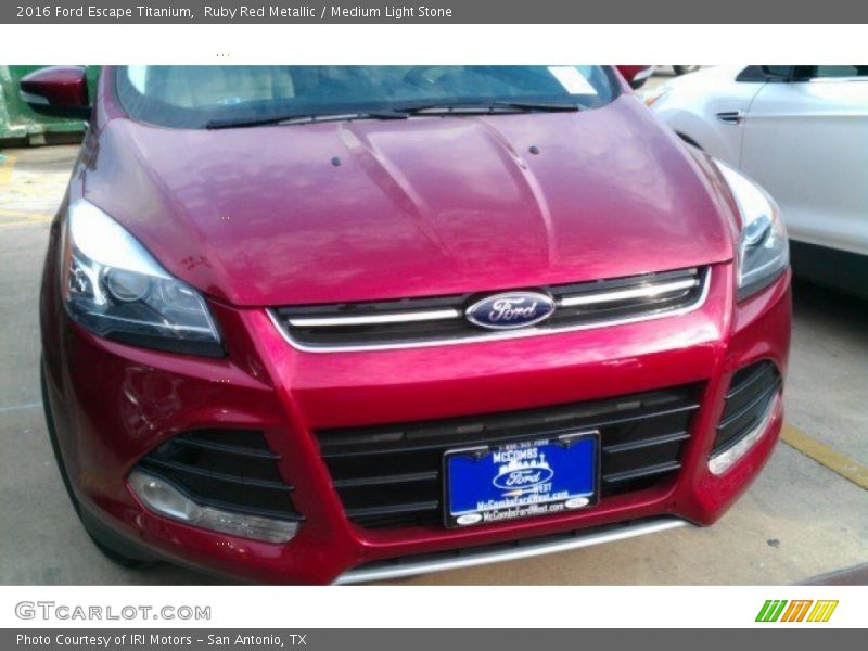 Ruby Red Metallic / Medium Light Stone 2016 Ford Escape Titanium