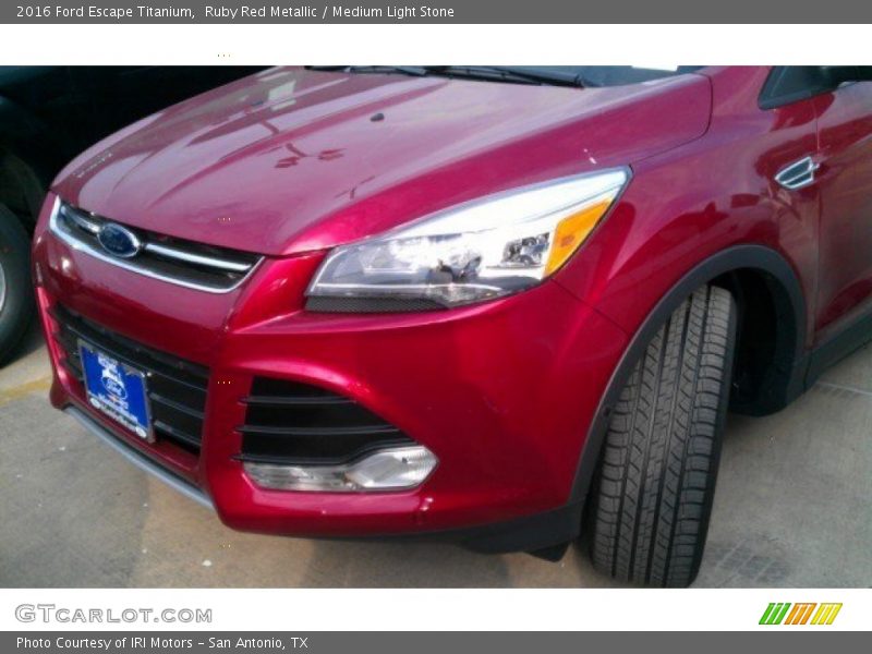 Ruby Red Metallic / Medium Light Stone 2016 Ford Escape Titanium