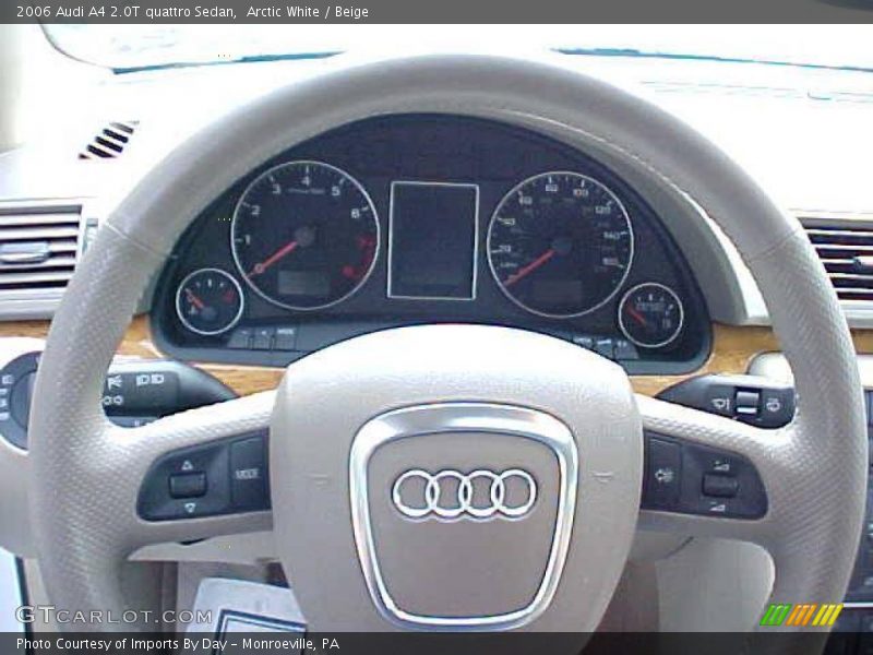 Arctic White / Beige 2006 Audi A4 2.0T quattro Sedan