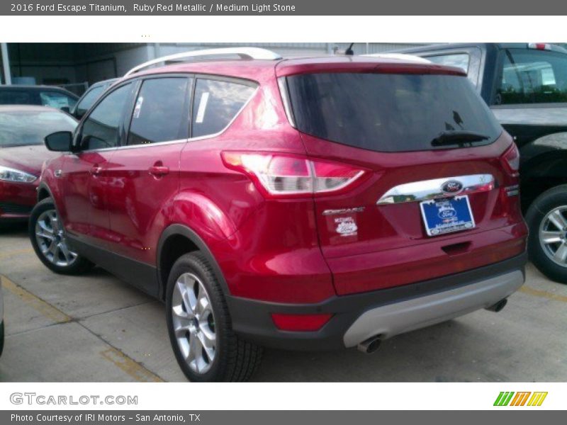 Ruby Red Metallic / Medium Light Stone 2016 Ford Escape Titanium