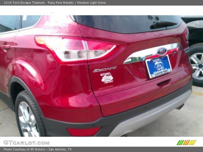 Ruby Red Metallic / Medium Light Stone 2016 Ford Escape Titanium