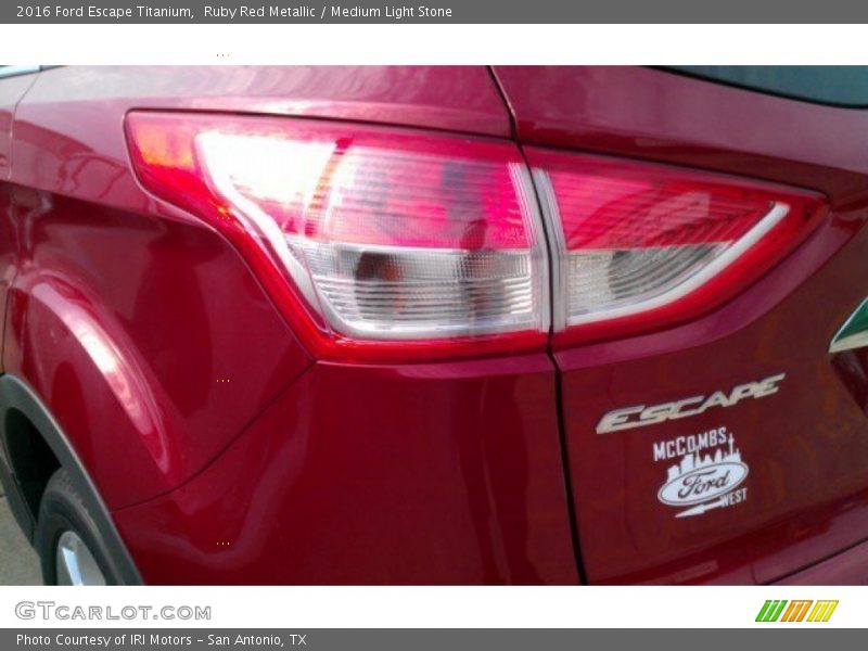 Ruby Red Metallic / Medium Light Stone 2016 Ford Escape Titanium