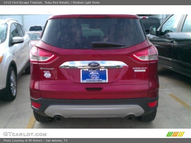 Ruby Red Metallic / Medium Light Stone 2016 Ford Escape Titanium
