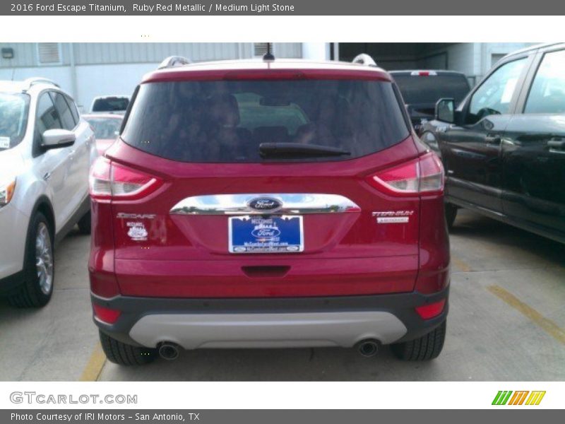Ruby Red Metallic / Medium Light Stone 2016 Ford Escape Titanium
