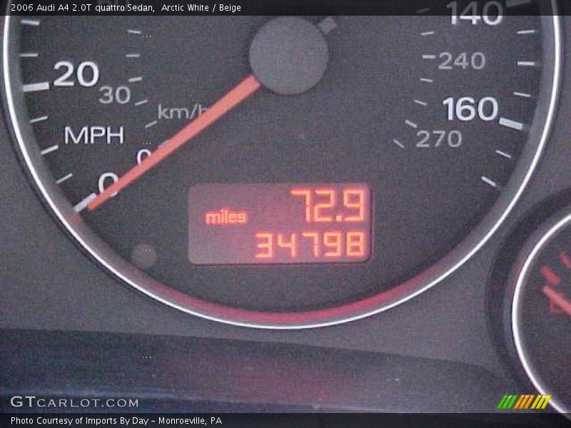 Arctic White / Beige 2006 Audi A4 2.0T quattro Sedan