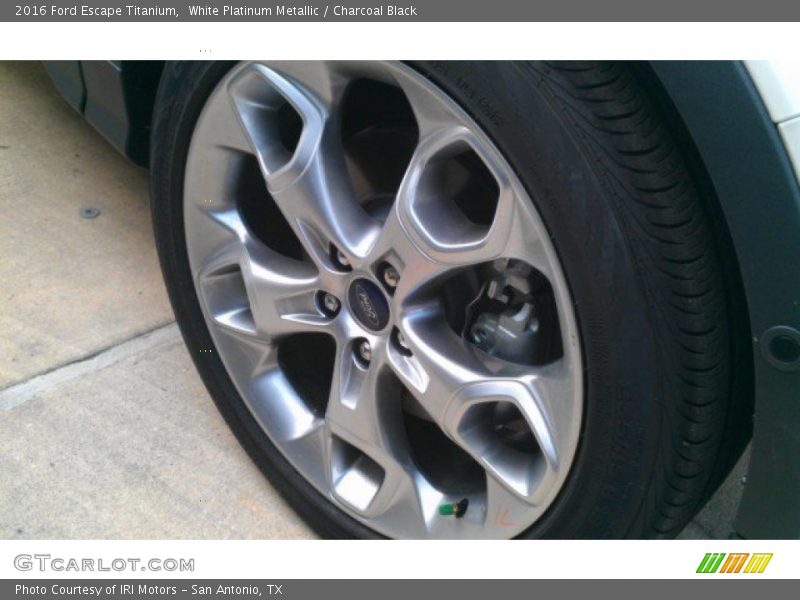 White Platinum Metallic / Charcoal Black 2016 Ford Escape Titanium