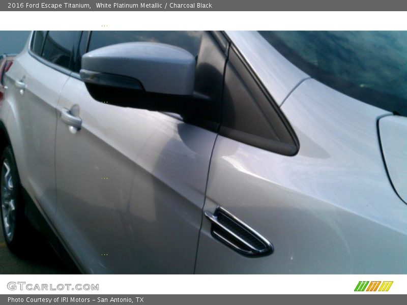 White Platinum Metallic / Charcoal Black 2016 Ford Escape Titanium