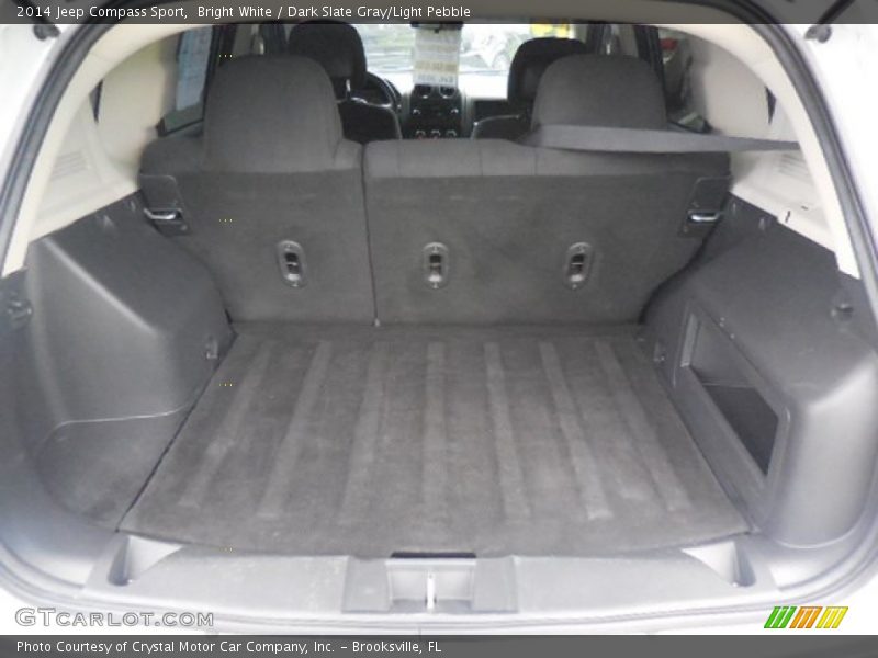 Bright White / Dark Slate Gray/Light Pebble 2014 Jeep Compass Sport