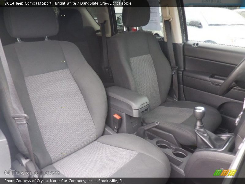 Bright White / Dark Slate Gray/Light Pebble 2014 Jeep Compass Sport