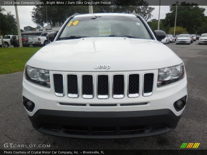Bright White / Dark Slate Gray/Light Pebble 2014 Jeep Compass Sport