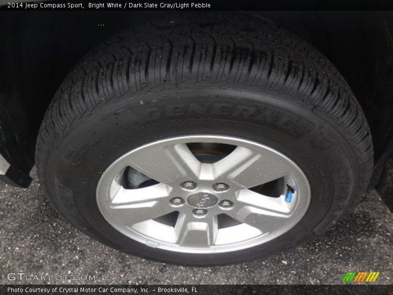 Bright White / Dark Slate Gray/Light Pebble 2014 Jeep Compass Sport