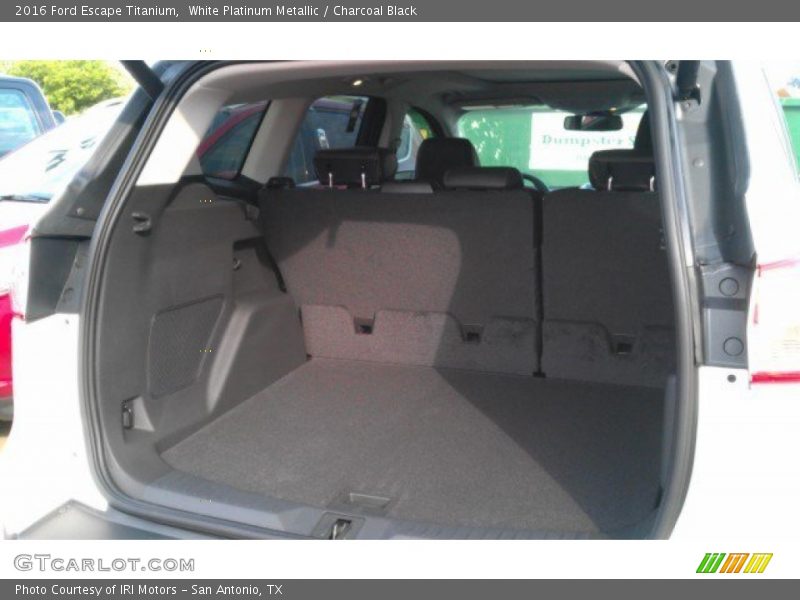 White Platinum Metallic / Charcoal Black 2016 Ford Escape Titanium