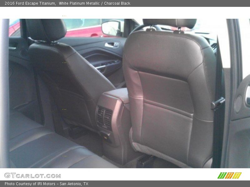 White Platinum Metallic / Charcoal Black 2016 Ford Escape Titanium