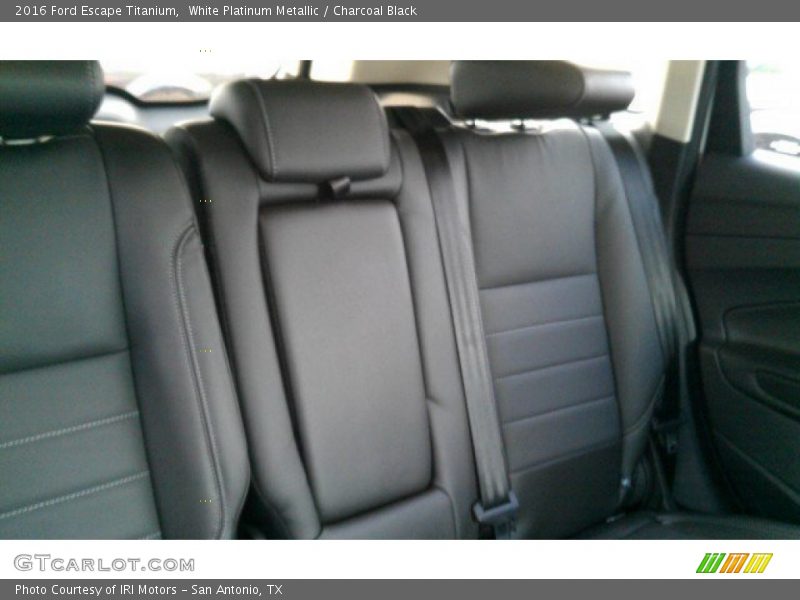 White Platinum Metallic / Charcoal Black 2016 Ford Escape Titanium