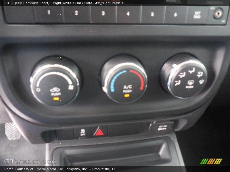 Bright White / Dark Slate Gray/Light Pebble 2014 Jeep Compass Sport