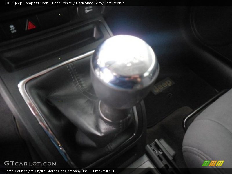 Bright White / Dark Slate Gray/Light Pebble 2014 Jeep Compass Sport