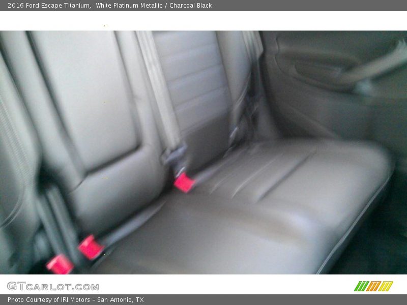 White Platinum Metallic / Charcoal Black 2016 Ford Escape Titanium