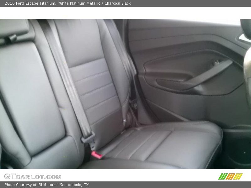 White Platinum Metallic / Charcoal Black 2016 Ford Escape Titanium
